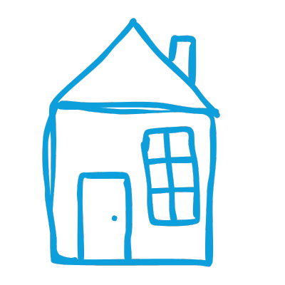 Zeichnung eines Hauses